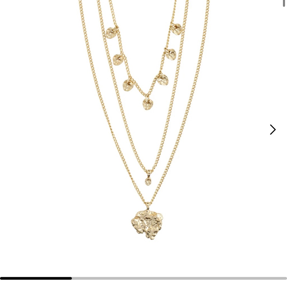 Pilgrim Tabitha Recycled Crystal and Pendants  Necklace 3-in-1